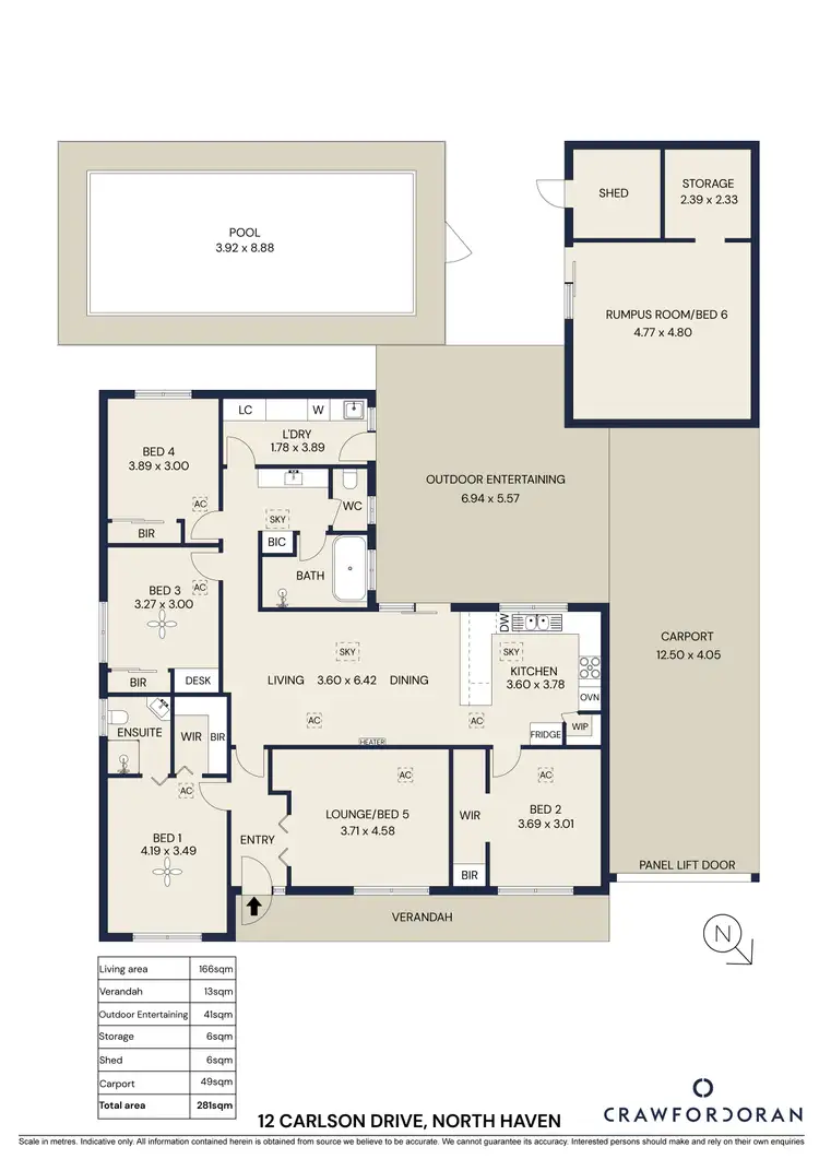 Floorplan of Homely house listing, 12 Carlson Drive, North Haven SA 5018