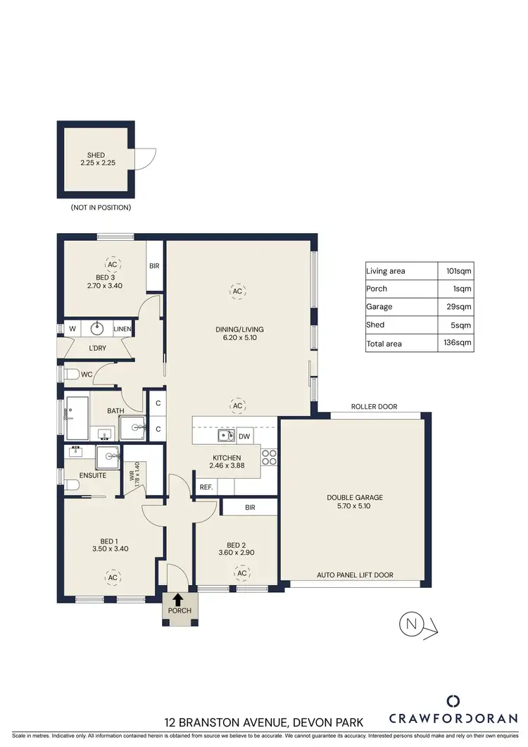 Floorplan of Homely house listing, 12 Branston Avenue, Devon Park SA 5008