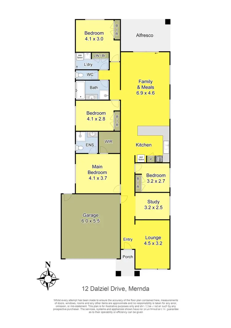 Floorplan of Homely house listing, 12 Dalziel Drive, Mernda VIC 3754