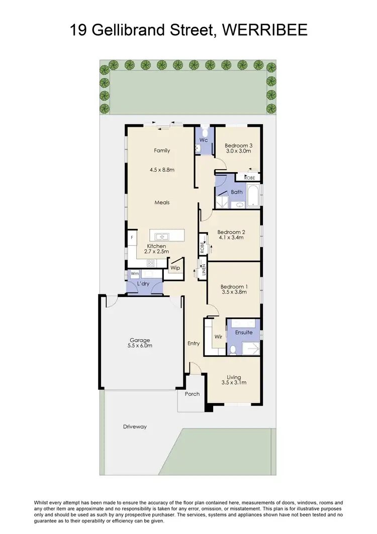 Floorplan of Homely house listing, 19 Gellibrand Street, Werribee VIC 3030