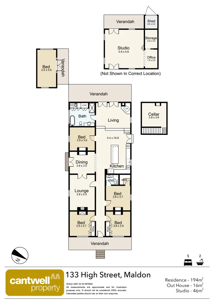 Floorplan of Homely house listing, 133 High Street, Maldon VIC 3463