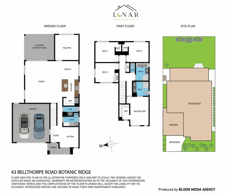 Floorplan of Homely house listing, 43 Bellthorpe Road, Botanic Ridge VIC 3977