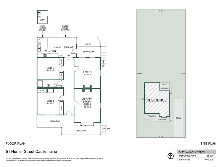 Floorplan of Homely house listing, 51 Hunter Street, Castlemaine VIC 3450