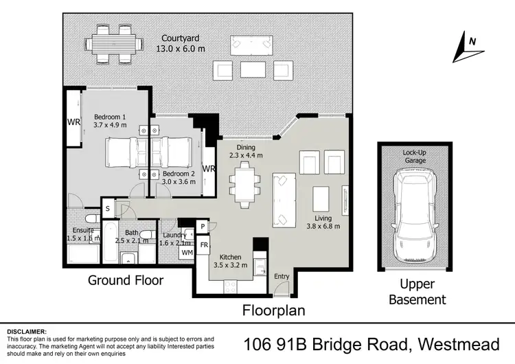 Floorplan of Homely unit listing, 106/91B Bridge Road, Westmead NSW 2145