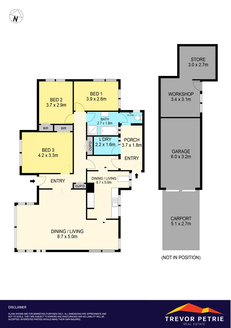 Floorplan of Homely house listing, 14 Waller Avenue, Newington VIC 3350