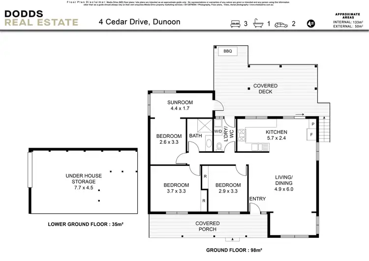 Floorplan of Homely house listing, 4 Cedar Drive, Dunoon NSW 2480