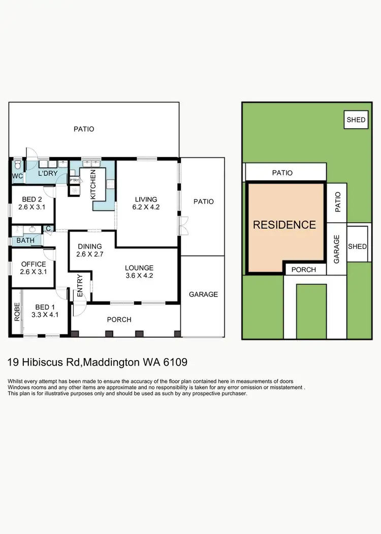Floorplan of Homely house listing, 19 Hibiscus Road, Maddington WA 6109