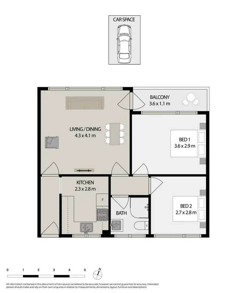 Floorplan of Homely unit listing, 3/47 Bridge Street, Epping NSW 2121