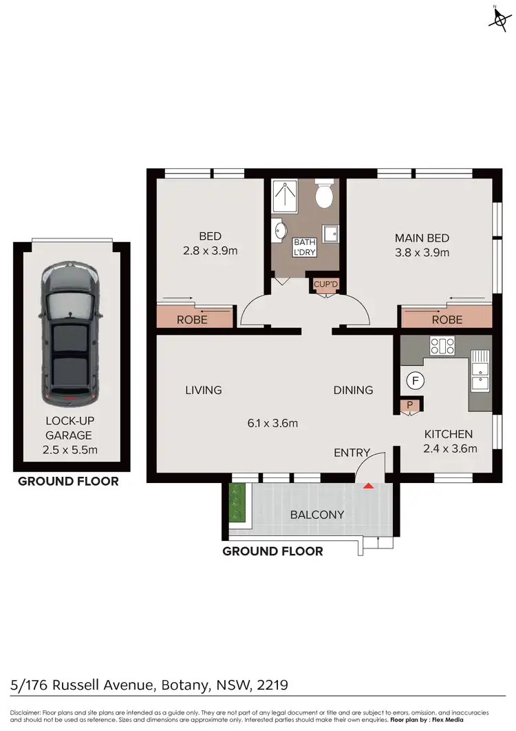 Floorplan of Homely unit listing, 5/176 Russell Avenue, Dolls Point NSW 2219