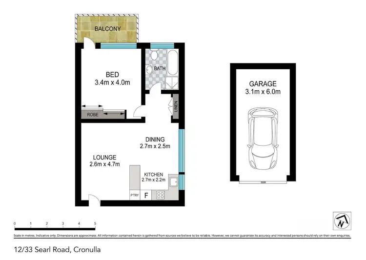 Floorplan of Homely apartment listing, 12/33 Searl Road, Cronulla NSW 2230