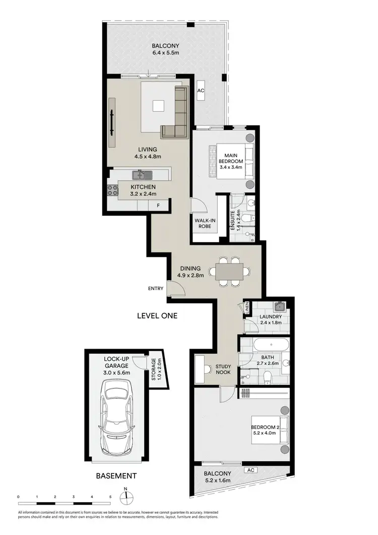 Floorplan of Homely apartment listing, 6/42 Talara Road, Gymea NSW 2227
