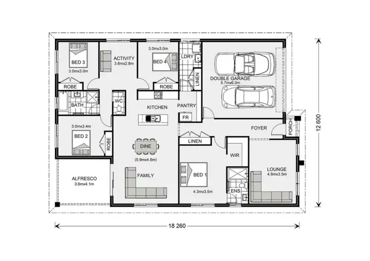Floorplan of Homely house listing, 23 Edgar Street, George Town TAS 7253