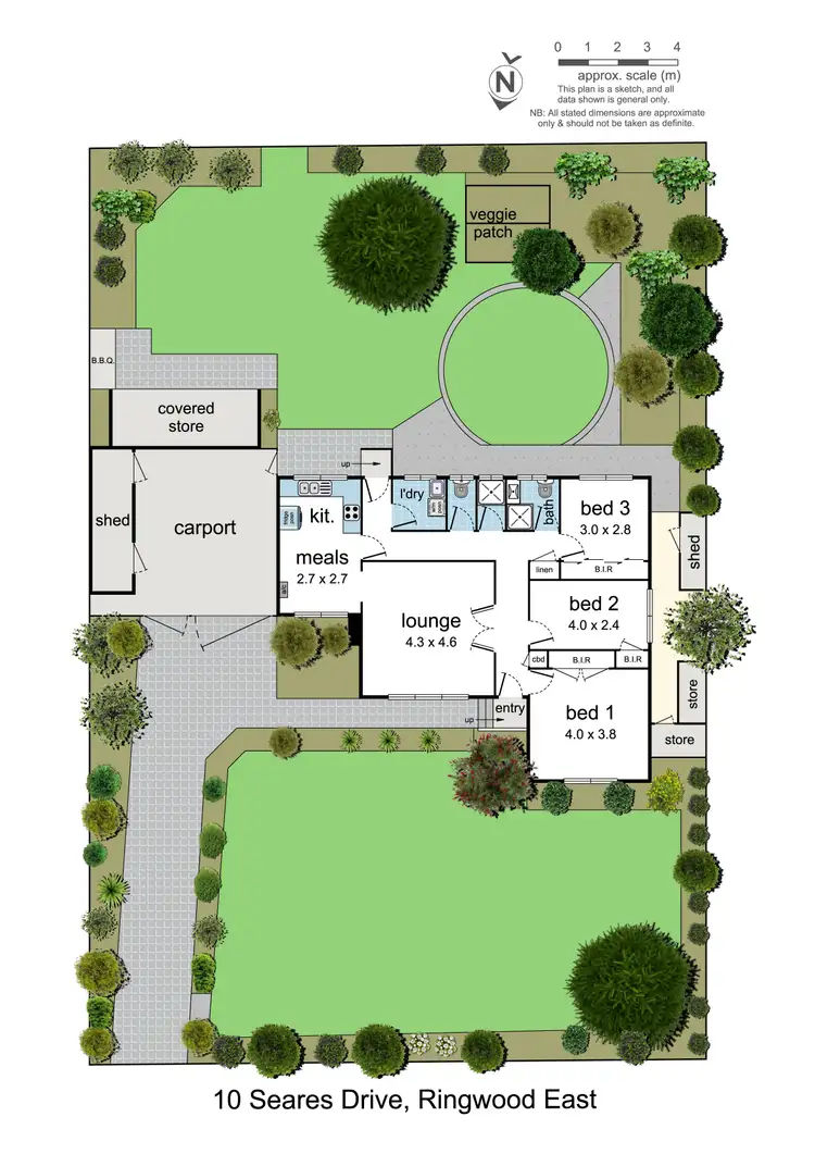Floorplan of Homely house listing, 10 Seares Drive, Ringwood East VIC 3135