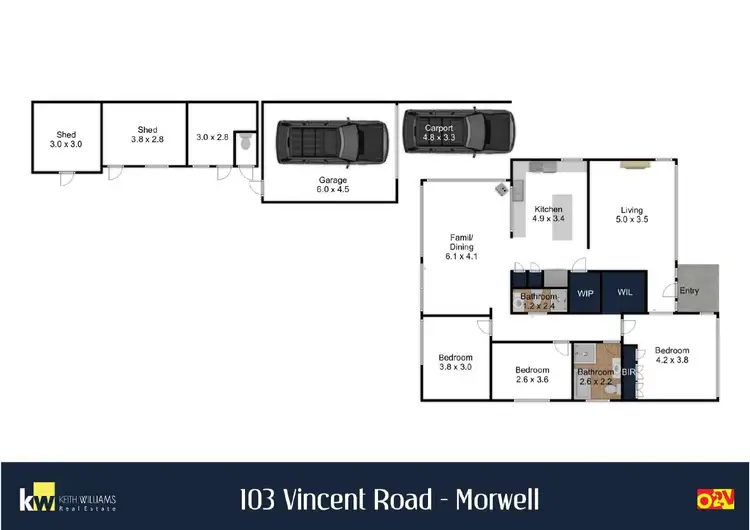 Floorplan of Homely house listing, 103 Vincent Road, Morwell VIC 3840