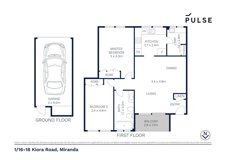 Floorplan of Homely apartment listing, 1/16-18 Kiora Road, Miranda NSW 2228