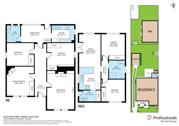 Floorplan of Homely house listing, 98-98A Dalton Street, Orange NSW 2800