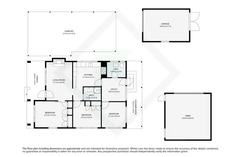 Floorplan of Homely house listing, 14 Burnley Street, Wodonga VIC 3690