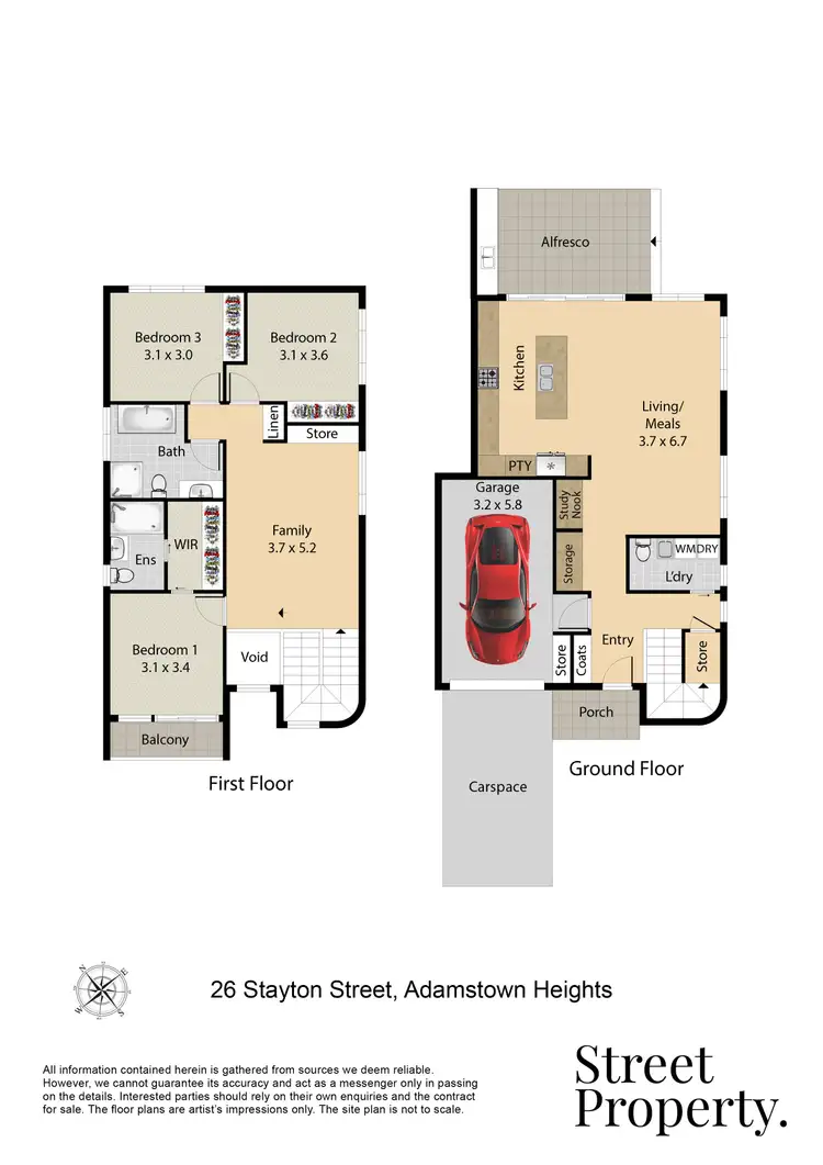 Floorplan of Homely house listing, 26 Stayton Street, Adamstown Heights NSW 2289