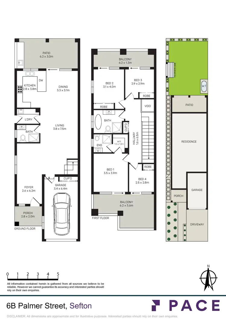 Floorplan of Homely semi-detached listing, 6B Palmer Street, Sefton NSW 2162