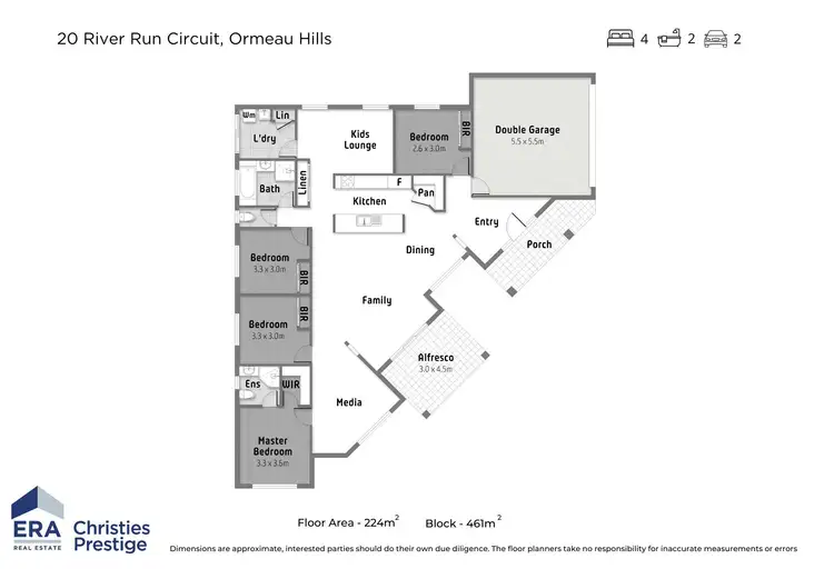 Floorplan of Homely house listing, 20 River Run Circuit, Ormeau Hills QLD 4208