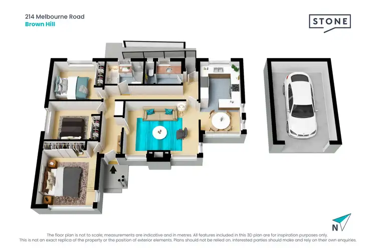 Floorplan of Homely house listing, 214 Melbourne Road, Brown Hill VIC 3350