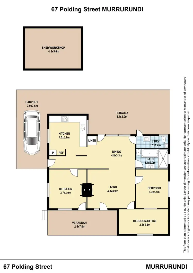 Floorplan of Homely house listing, 67 Polding Street, Murrurundi NSW 2338