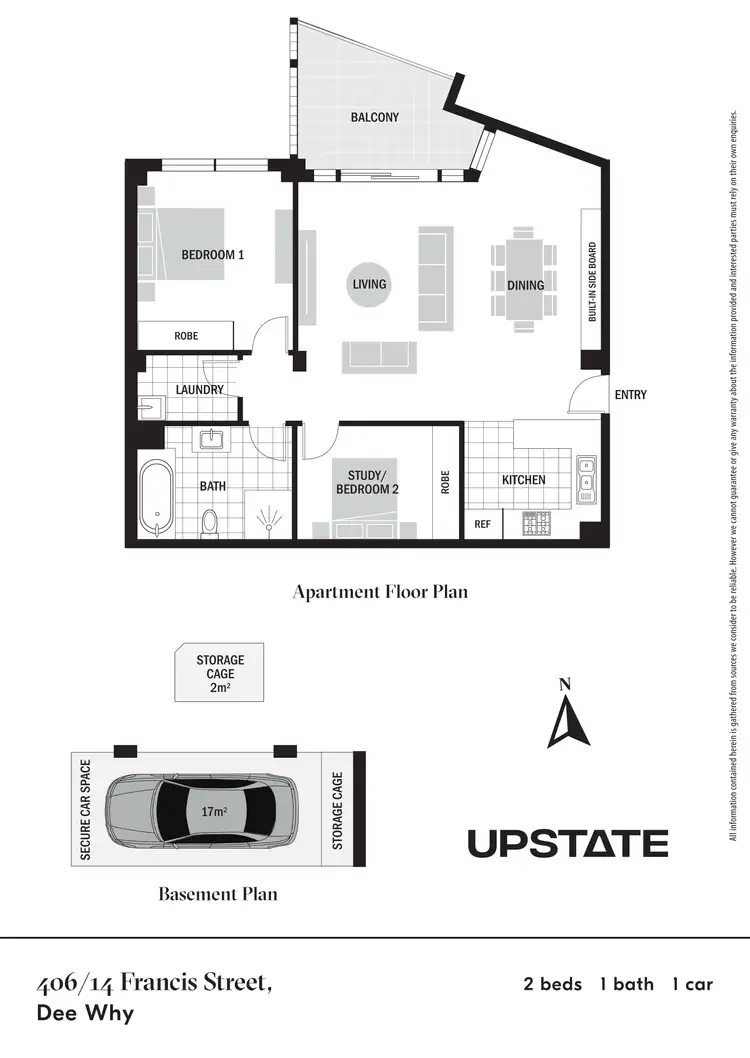Floorplan of Homely unit listing, 406/14 Francis Street, Dee Why NSW 2099