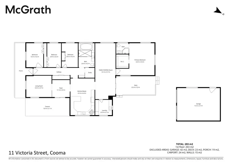 Floorplan of Homely house listing, 11 Victoria Street, Cooma NSW 2630