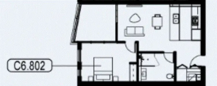 Floorplan of Homely apartment listing, 802/2 Wentworth Place, Wentworth Point NSW 2127