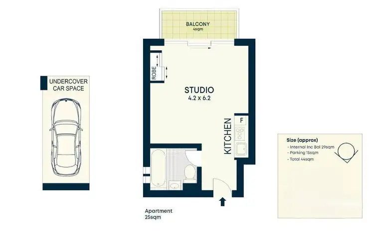 Floorplan of Homely apartment listing, 504/284 Pacific Highway, Greenwich NSW 2065