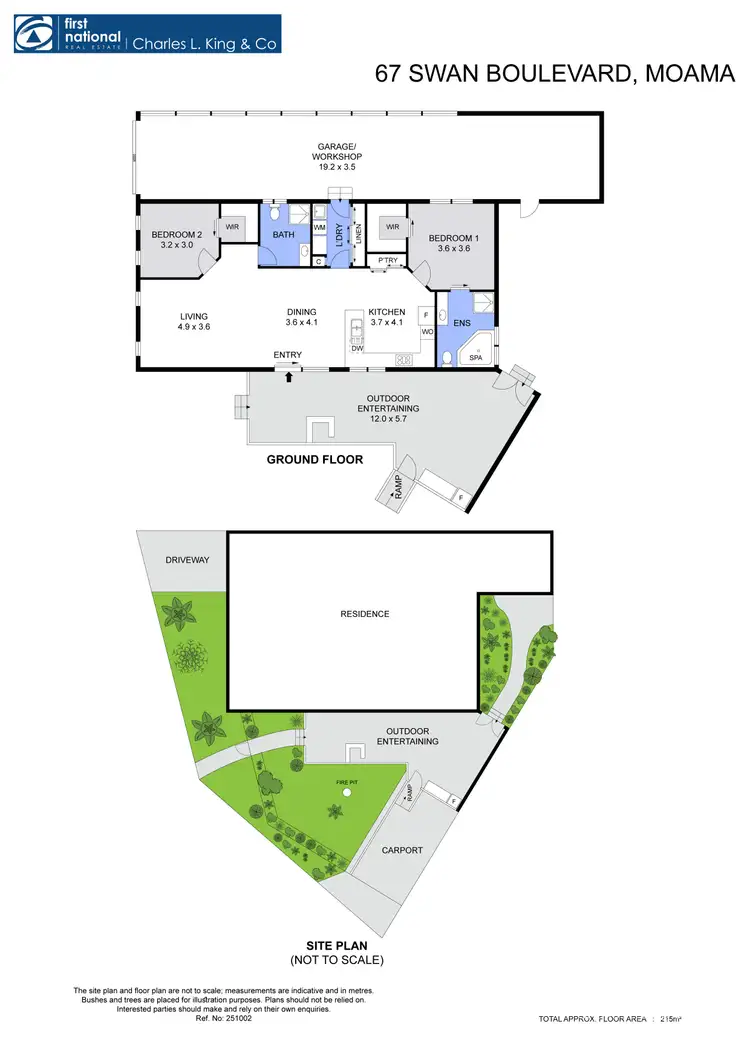 Floorplan of Homely unit listing, 67 Swan Boulevard, Moama NSW 2731