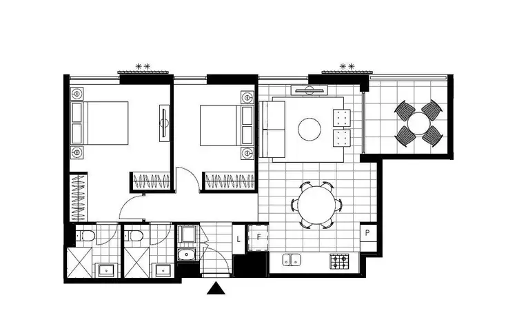 Floorplan of Homely apartment listing, 5803/148 Ross Street, Glebe NSW 2037