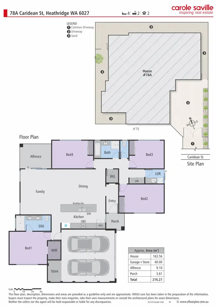Floorplan of Homely house listing, 78A Caridean Street, Heathridge WA 6027