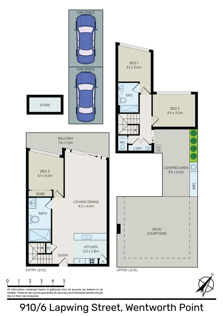 Floorplan of Homely apartment listing, 910/6 Lapwing Street, Wentworth Point NSW 2127