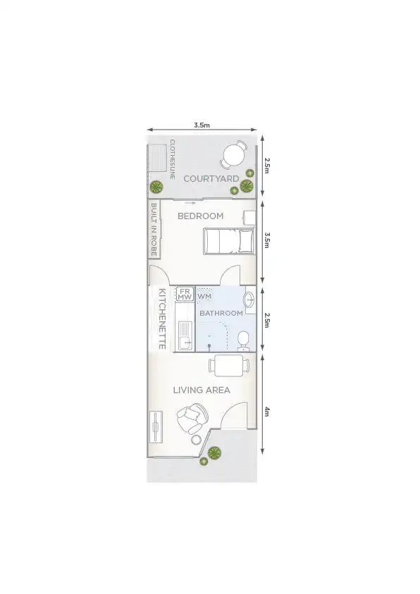 Floorplan of Homely retirement listing, 67/23 Coburns Road, Brookfield VIC 3338