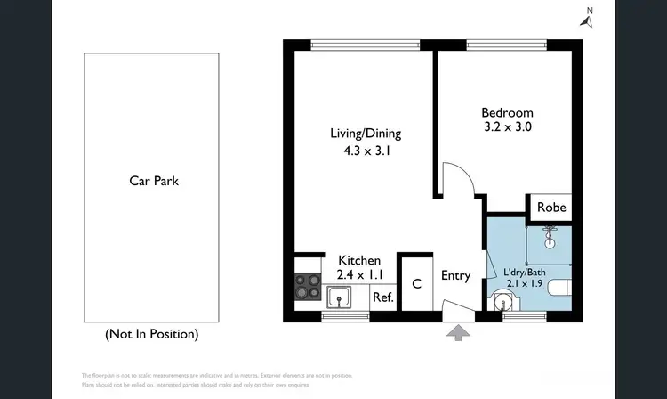 Floorplan of Homely apartment listing, 15/182 Coppin Street, Richmond VIC 3121