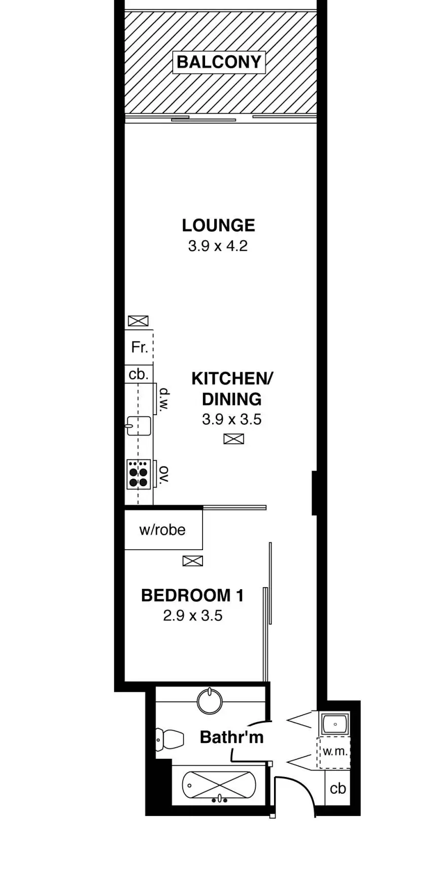 Floorplan of Homely apartment listing, 406/19 Holdfast Promenade, Glenelg SA 5045