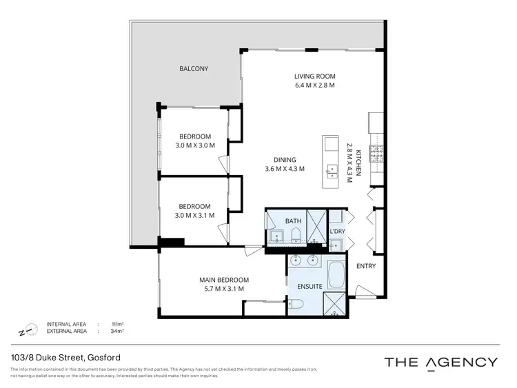 Floorplan of Homely apartment listing, 103/8 Duke Street, Point Frederick NSW 2250