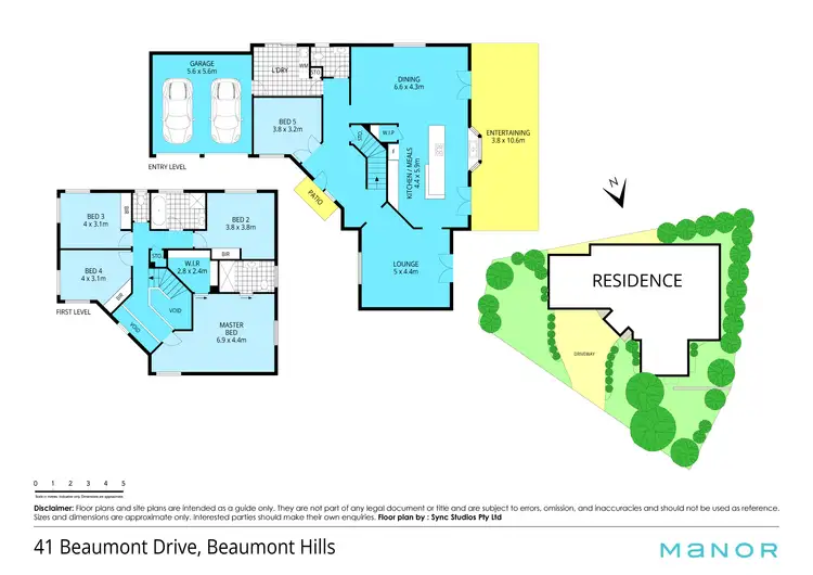 Floorplan of Homely house listing, 41 Beaumont Drive, Beaumont Hills NSW 2155