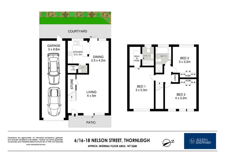 Floorplan of Homely townhouse listing, 6/16-18 Nelson Street, Thornleigh NSW 2120