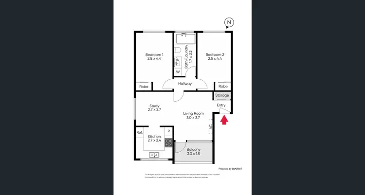 Floorplan of Homely apartment listing, 3/402 Nepean Highway, Frankston VIC 3199