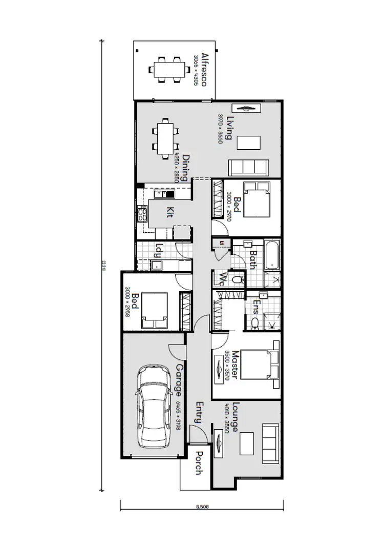 Floorplan of Homely house listing, 20 Federation Boulevard, Warnervale NSW 2259