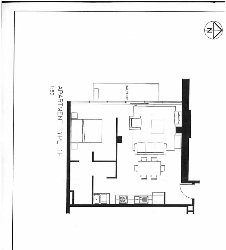 Floorplan of Homely apartment listing, 111/25-33 Wills Street, Melbourne VIC 3000