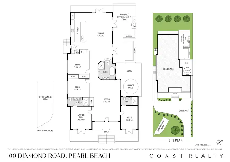Floorplan of Homely house listing, 100 Diamond Road, Pearl Beach NSW 2256