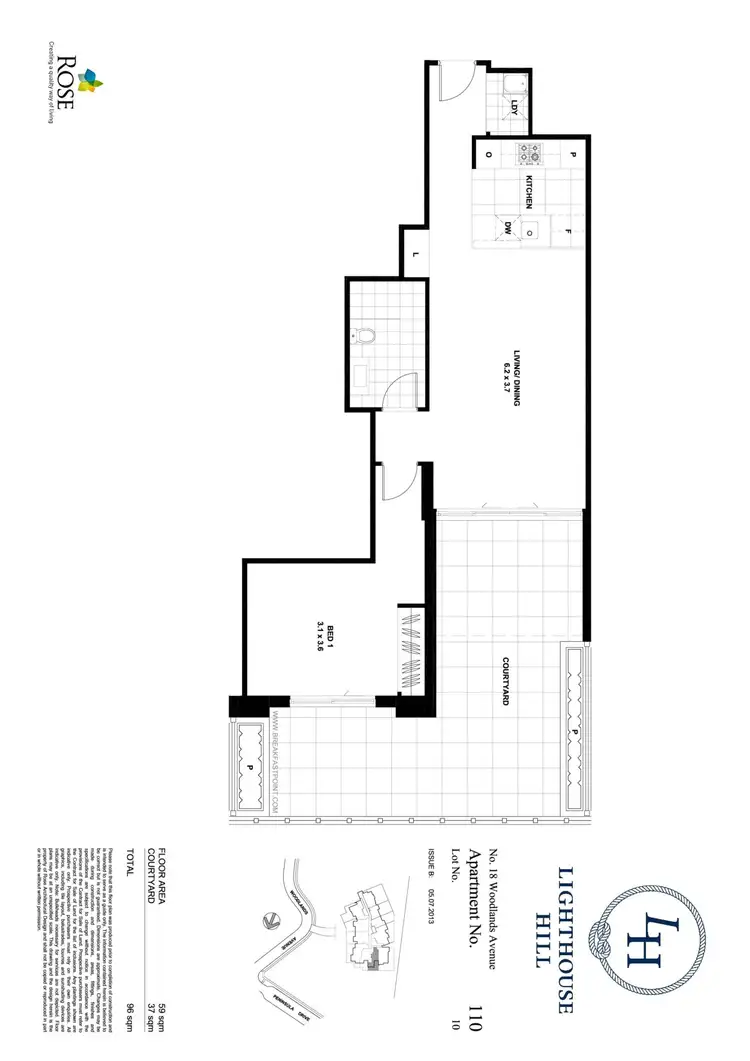 Floorplan of Homely apartment listing, 110/18 Woodlands Avenue, Breakfast Point NSW 2137