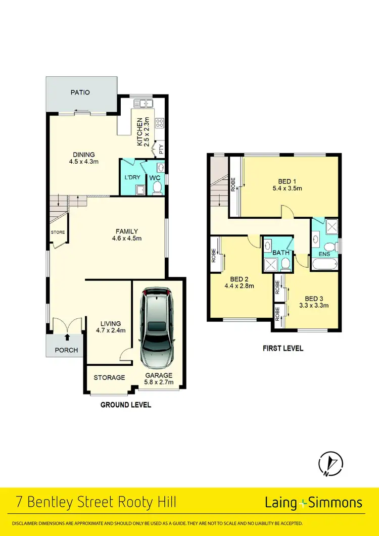 Floorplan of Homely house listing, 7 Bentley Street, Rooty Hill NSW 2766