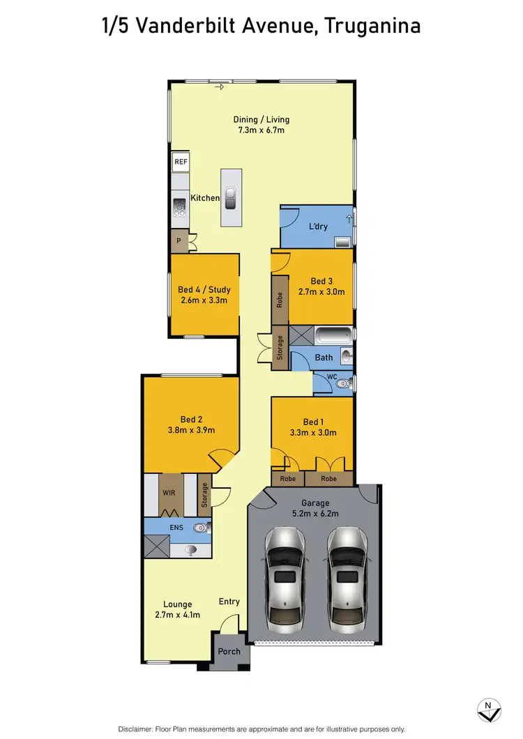 Floorplan of Homely house listing, 1/5 Vanderbilt Avenue, Truganina VIC 3029