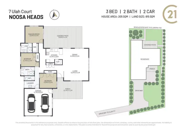 Floorplan of Homely house listing, 7 Ulah Court, Noosa Heads QLD 4567