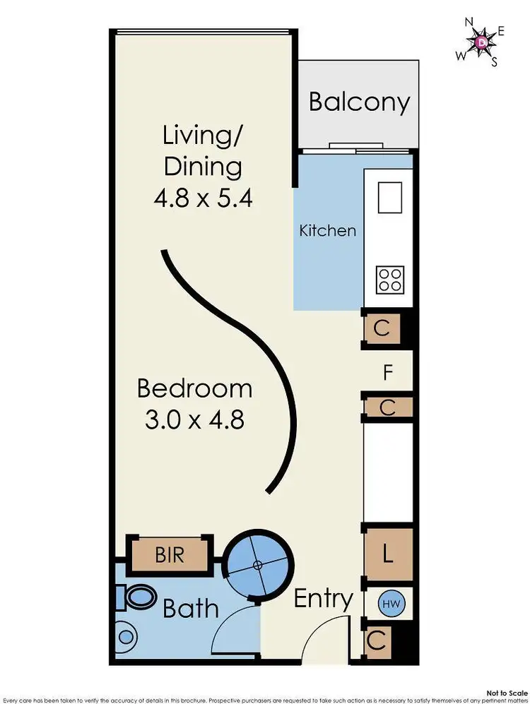 Floorplan of Homely apartment listing, 1412/22 Dorcas Street, Southbank VIC 3006