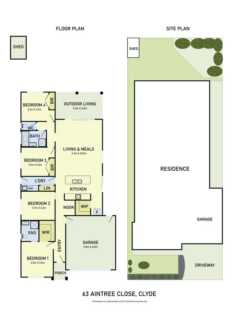 Floorplan of Homely house listing, 63 Aintree Close, Clyde VIC 3978